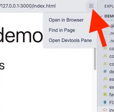 Open browser